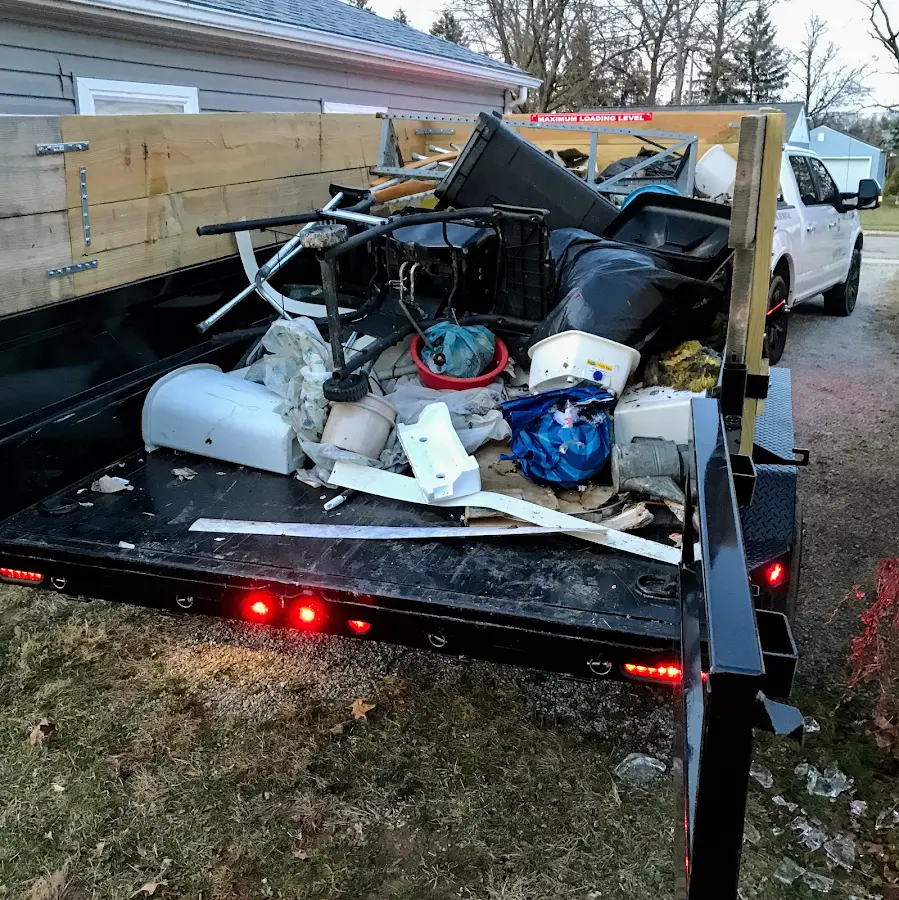 Roll-off dumpster delivered to a residential driveway in Winder